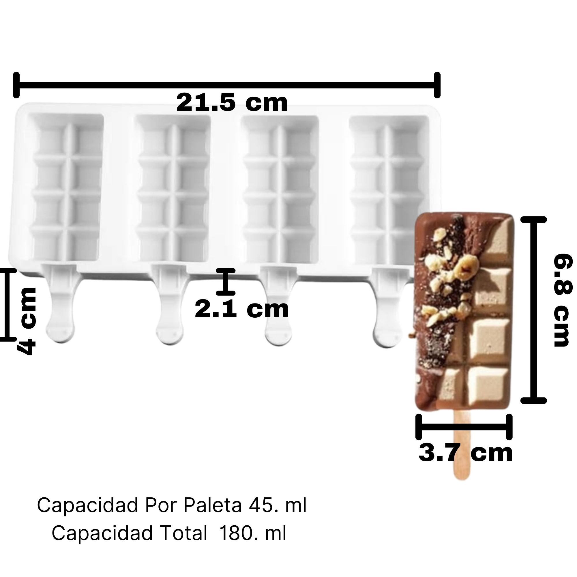 Foto 4 | Molde para Helados Ecomlab color Blanco