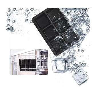Foto 4 | Molde Para Hielo Esferas Y Cubos Grandes 2 Piezas Negro