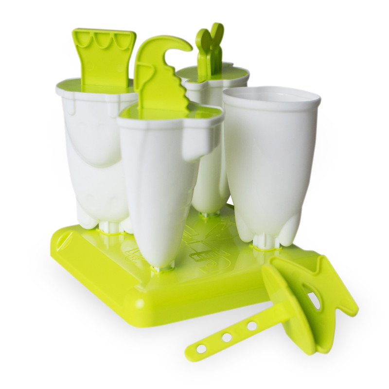 Moldes para Paletas de Hielo Infantil Hiperware HW-MPP-023 Verde Diseño Fantasía