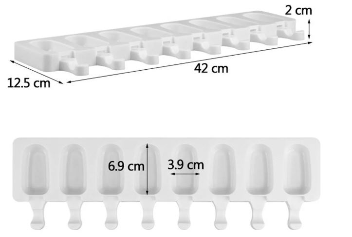 Foto 4 pulgar | Moldes de Silicón Wünd para Paleta Tipo Mini Magnum 2 Piezas