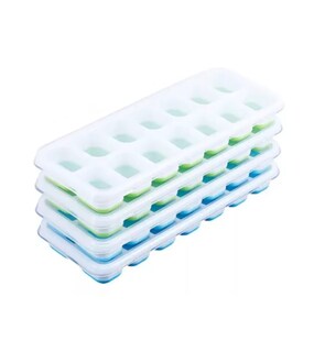 Foto 1 | Bandejas de Cubitos Hielo con Tapa 4 Piezas