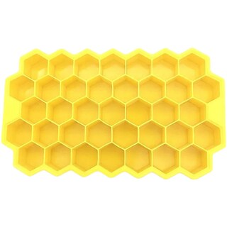 Foto 1 | Molde para Hielo SiliBlockYellow Amarillo de Silicona de Grado Alimenticio