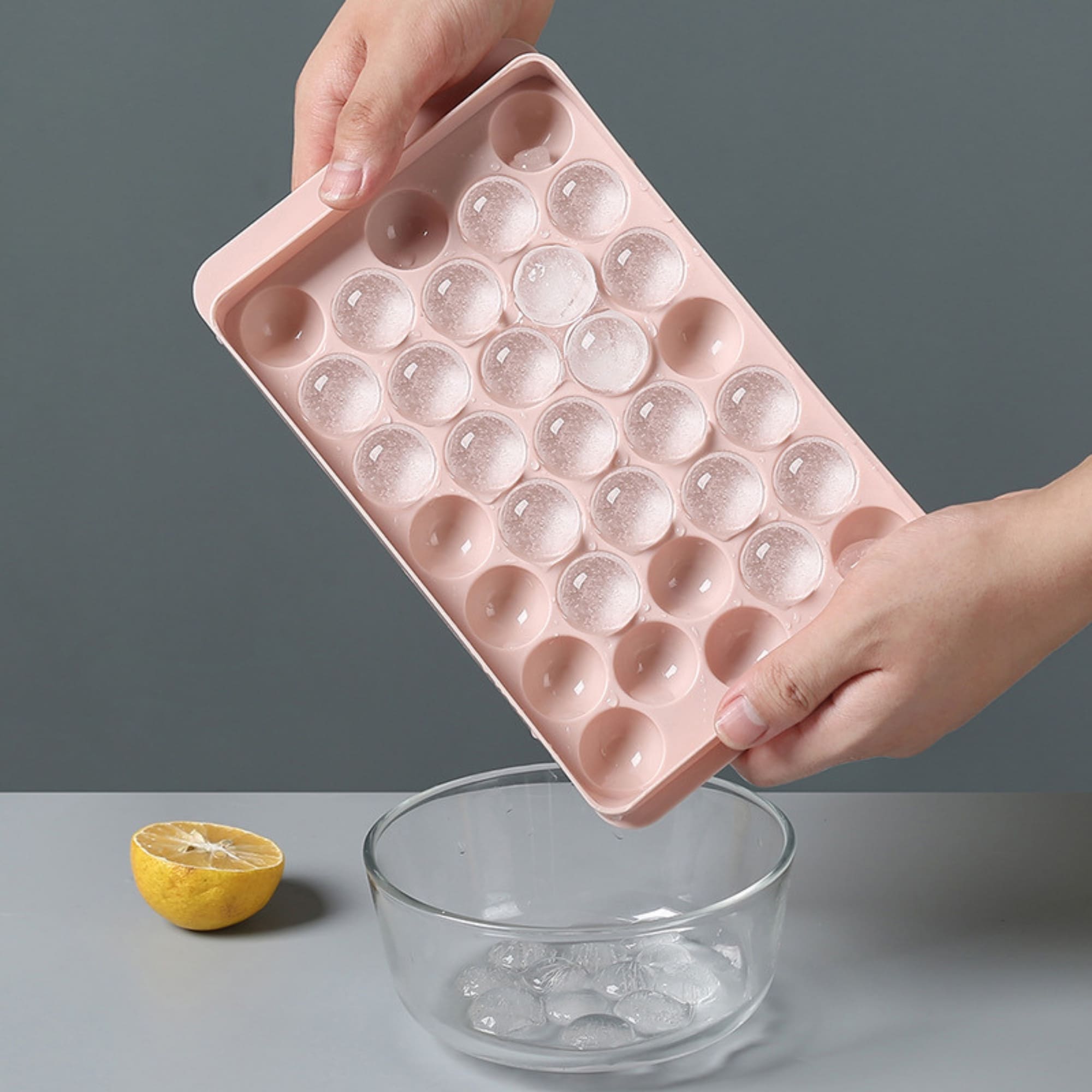 Foto 7 | Cubo De Hielo Bandeja Ecomlab Esferas Circulares Cocteleria Rosa