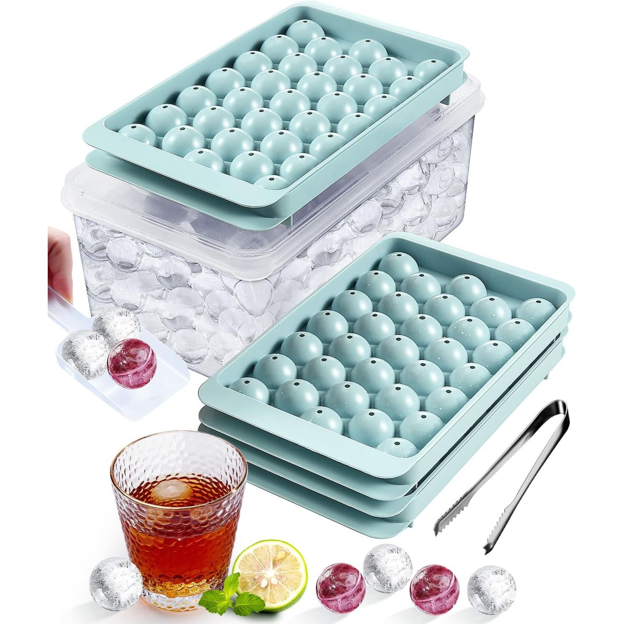 Foto 1 | Cubo De Hielo Bandeja Kit Ecomlab Cocteleria Contenedor