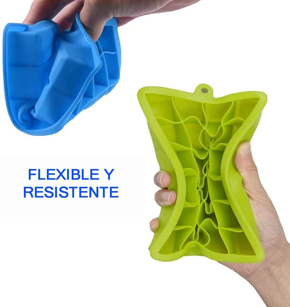 Foto 7 pulgar | Bandeja Para Cubitos De Hielo Jieyou De Silicona Apta Para Alimentos Con Tapa, 3 Bandejas - Venta Internacional.