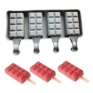 Foto 1 | Molde para Helado de Silicona 4 Minipalets Gris YD89169 - Venta Internacional