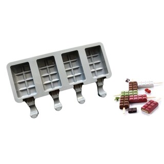 Foto 5 | Molde para Helado de Silicona 4 Minipalets Gris YD89169 - Venta Internacional