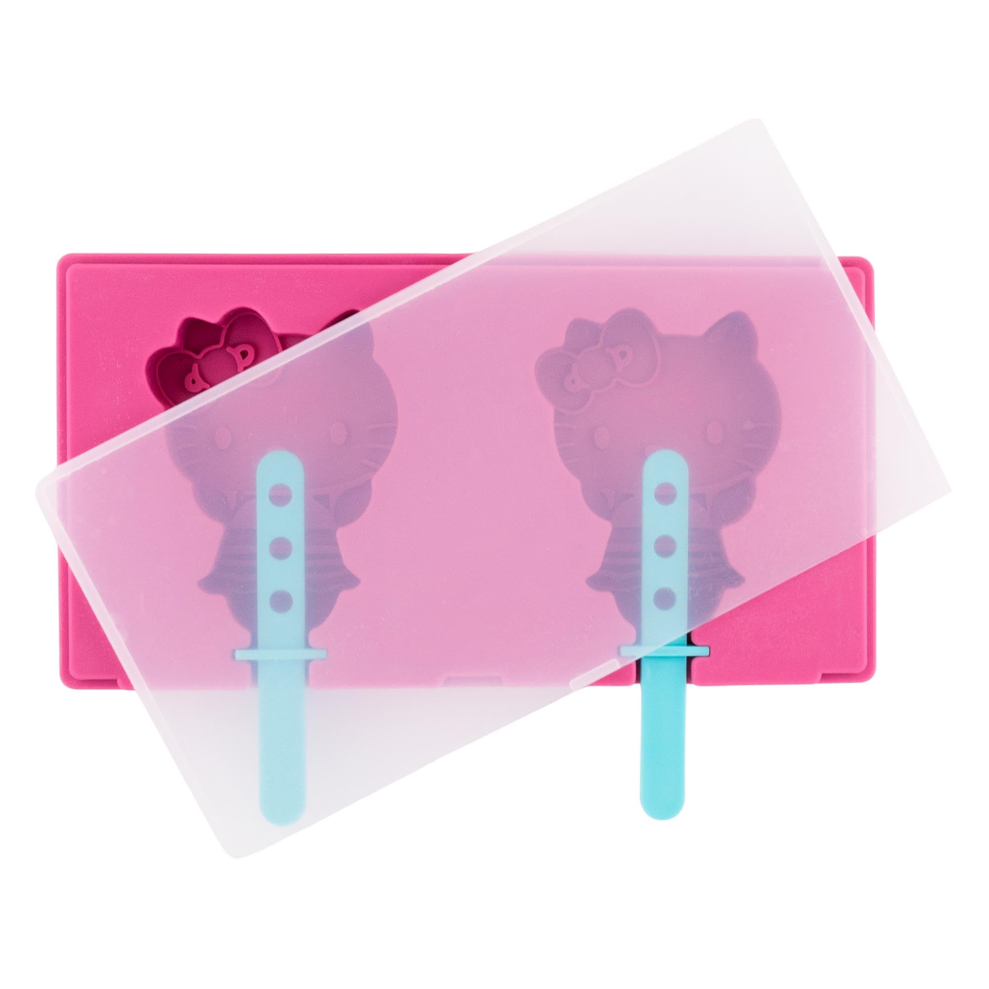 Molde para Helados Sanrio Hello Kitty de Silicona con Palitos de Plástico - Venta Internacional