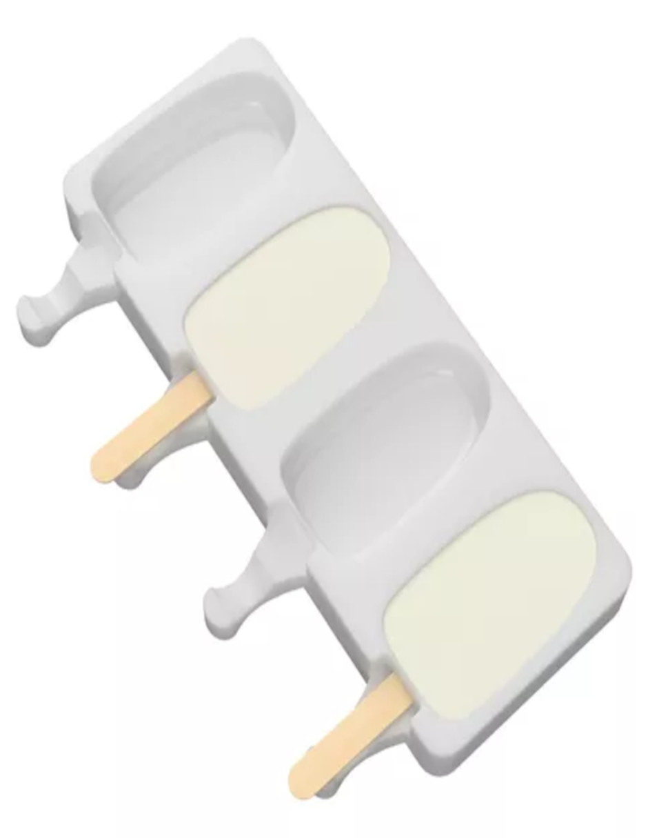 Foto 5 pulgar | Moldes para 4 Paletas Hielo 2 Piezas 100 Palos de Madera + Termo de Agua Güish