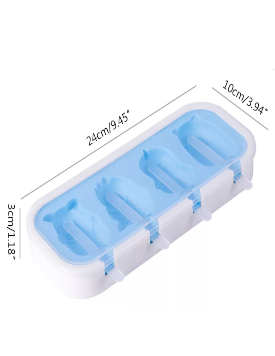 Foto 4 pulgar | 16 Moldes De Silicon Paletas +  Termo Güish Gratis