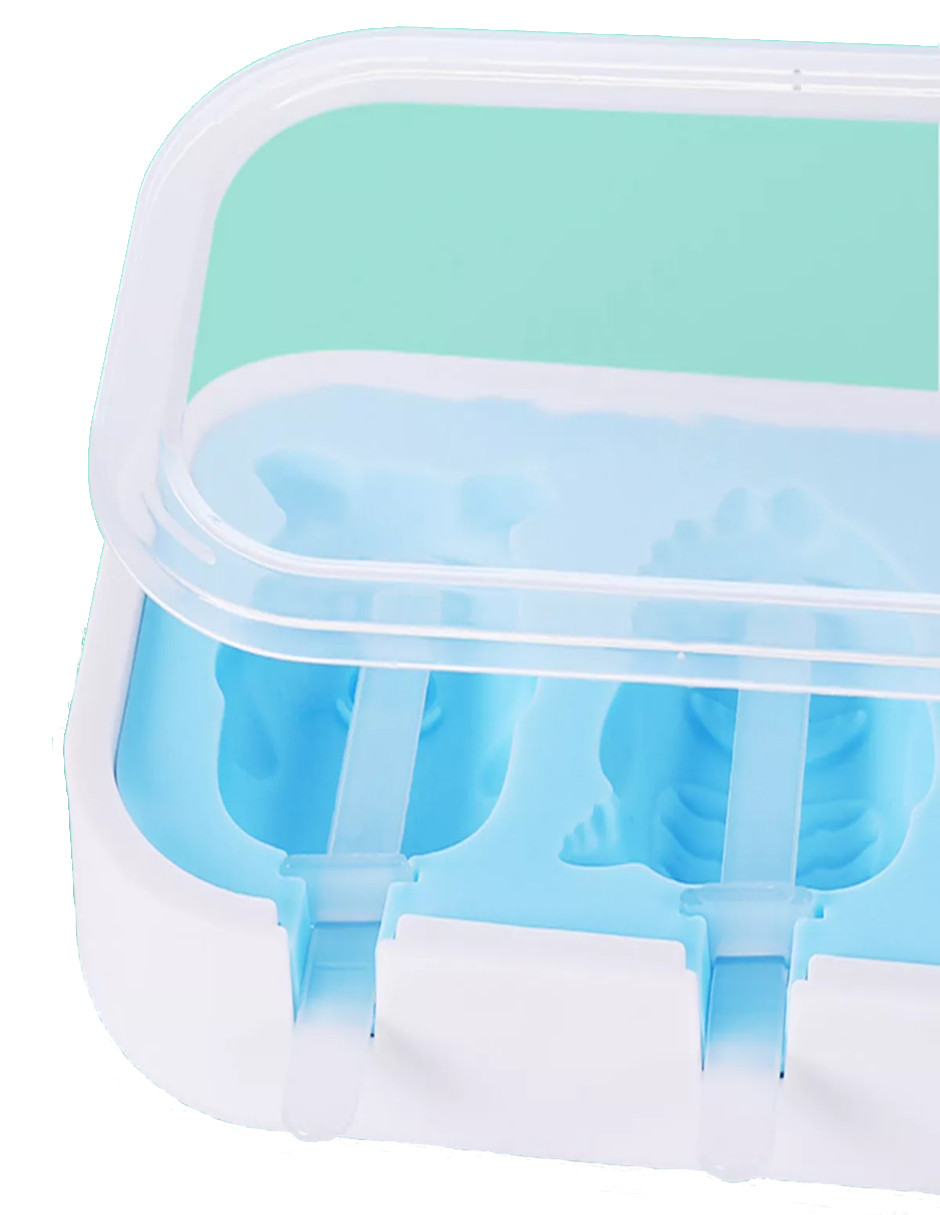 Foto 5 pulgar | 16 Moldes De Silicon Paletas +  Termo Güish Gratis