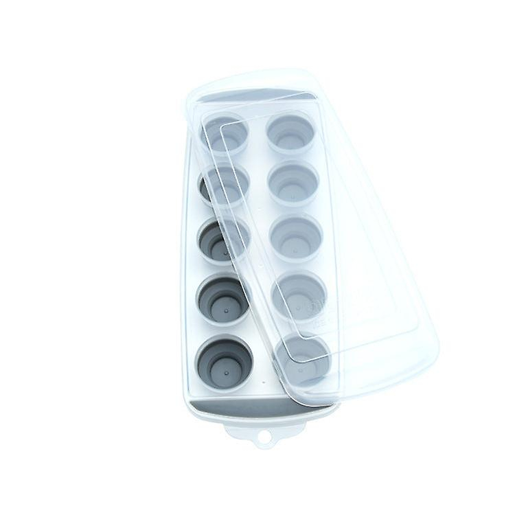Foto 2 pulgar | Bandejas Para Cubitos De Hielo Huoguo, 10 Rejillas Redondas Con Tapa, 200 Ml, Pp Tpe - Venta Internacional.