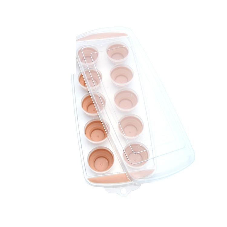 Foto 3 pulgar | Bandejas Para Cubitos De Hielo Huoguo, 10 Rejillas Redondas Con Tapa, 200 Ml, Pp Tpe - Venta Internacional.