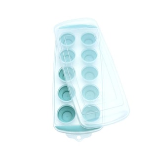 Foto 5 | Bandejas Para Cubitos De Hielo Huoguo, 10 Rejillas Redondas Con Tapa, 200 Ml, Pp Tpe - Venta Internacional.
