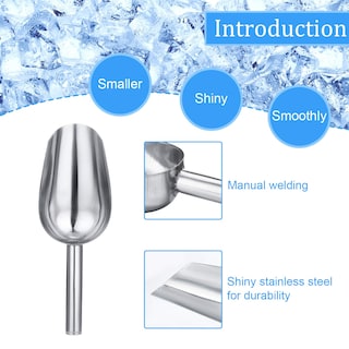 Foto 3 | Cuchara para Hielo de Acero Inoxidable 6 Piezas- Venta Internacional