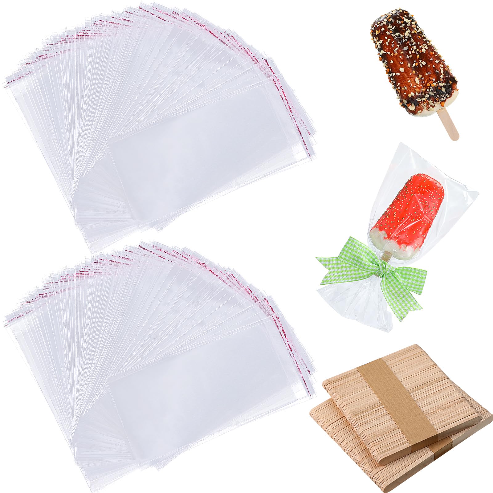 Palitos de Helado y Bolsas de Plástico Patelai 500 Unidades - Venta Internacional $592