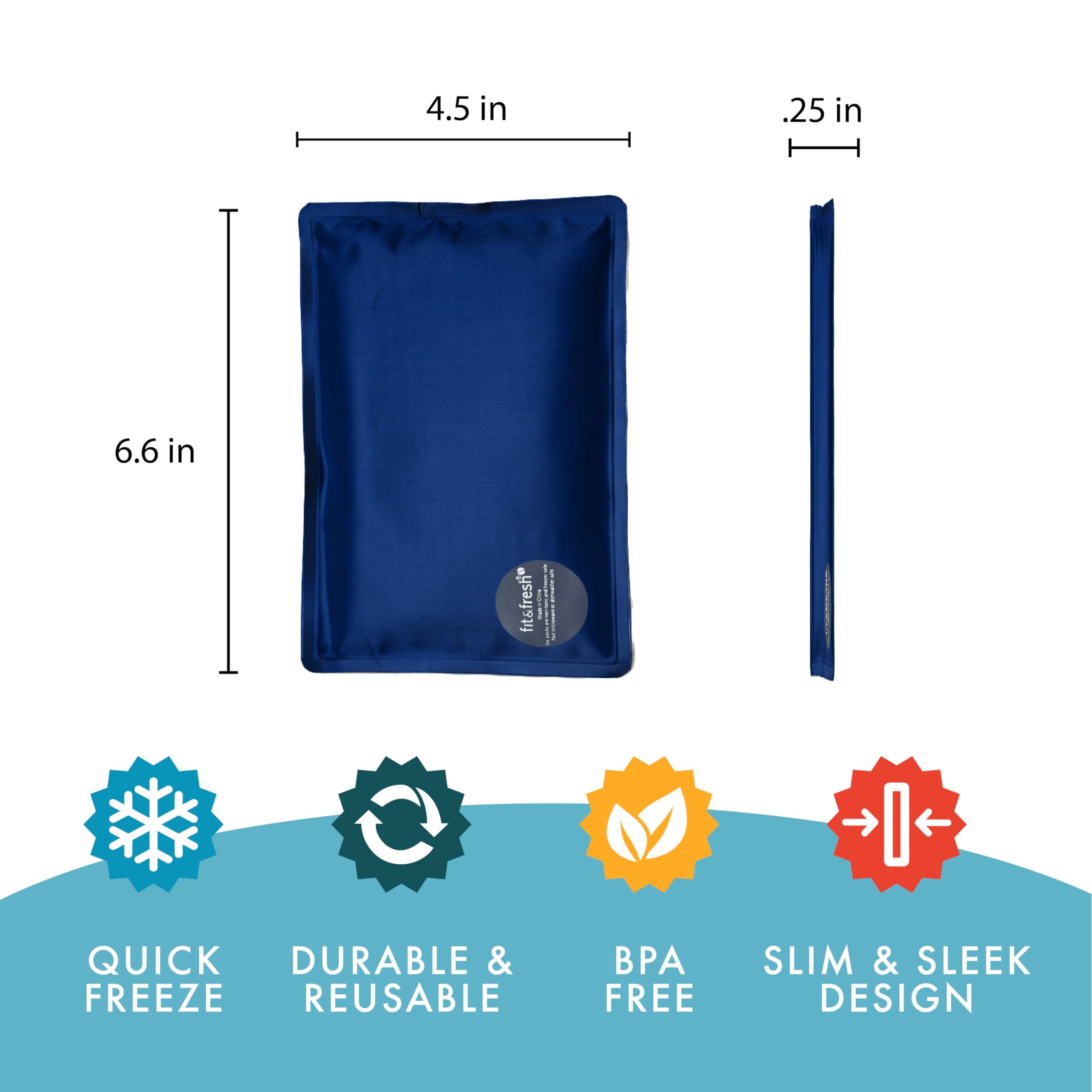 Foto 7 pulgar | Ice Packs Fit & Fresh Cool Coolers Soft Ice Reutilizables, Paquete De 2 - Venta Internacional.