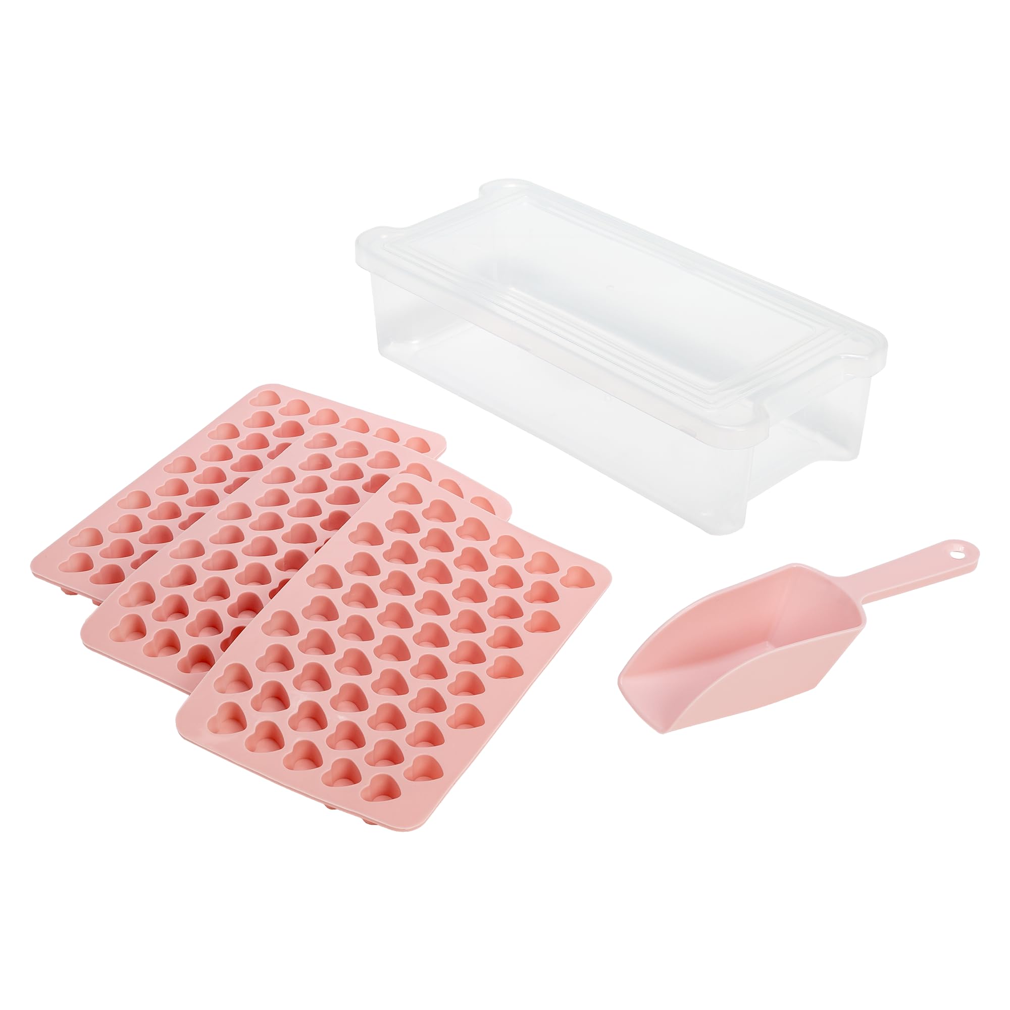 Foto 2 pulgar | Juego De Bandejas Para Minicubitos De Hielo Paris Hilton Con Forma De Corazón, 6 Piezas, Color Rosa - Venta Internaci