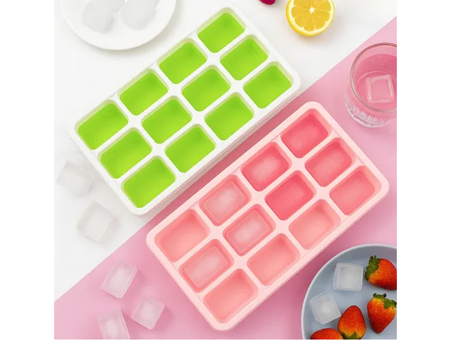 Foto 3 pulgar | Xtellar Silicone Ice Cube Trays: Pack De 4 Moldes Apilables Con Tapas, Darán Un Toque Festivo Con Sus Colores Luminosos