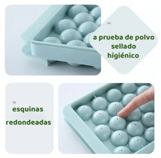 Foto 3 | Xtellar Set De 4 Moldes 3d Para Hielo Forma Esférica Material Libre De Bpa
