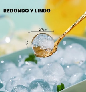 Foto 4 | Xtellar Set De 4 Moldes 3d Para Hielo Forma Esférica Material Libre De Bpa