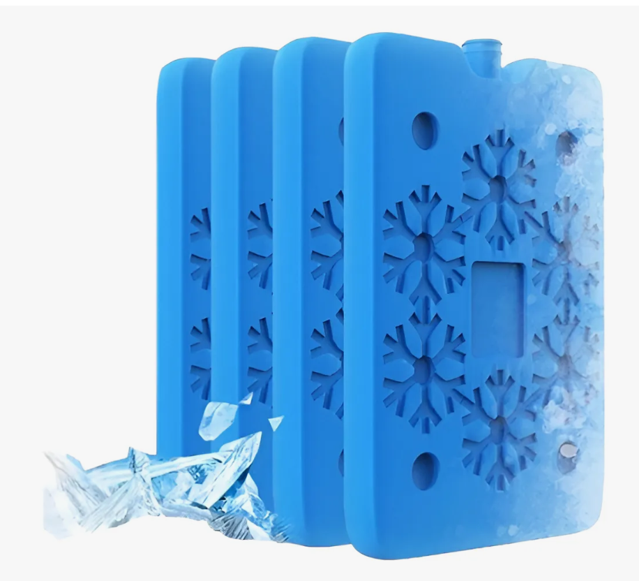 Paquete De 4 Hielos Reutilizables Bolsa De Hielo Delgada