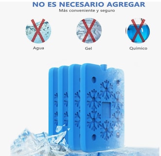 Foto 2 | Paquete De 4 Hielos Reutilizables Bolsa De Hielo Delgada