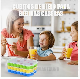 Foto 4 | Bandejasxtellar De Cubitos Hielo Molde De Hielo Con Tapa 3 Piezas