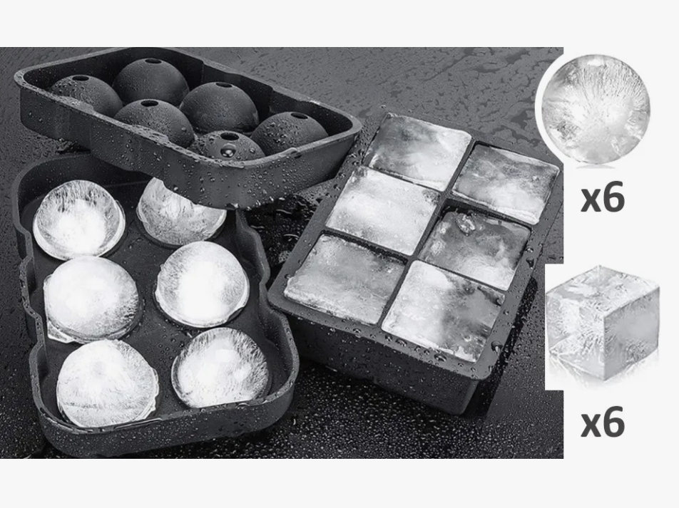Foto 4 pulgar | Bandeja de Silicón para Hielo Xtellar 3 Piezas