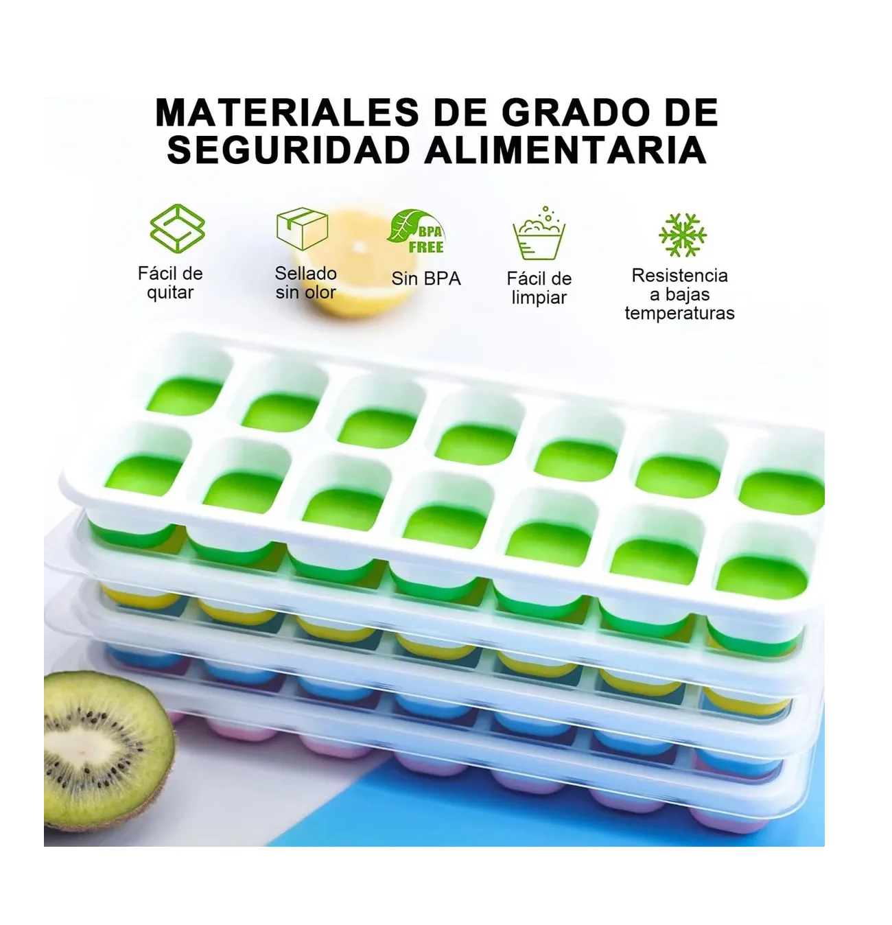 Foto 4 | Moldes para Cubitos de Hielo 8 Piezas
