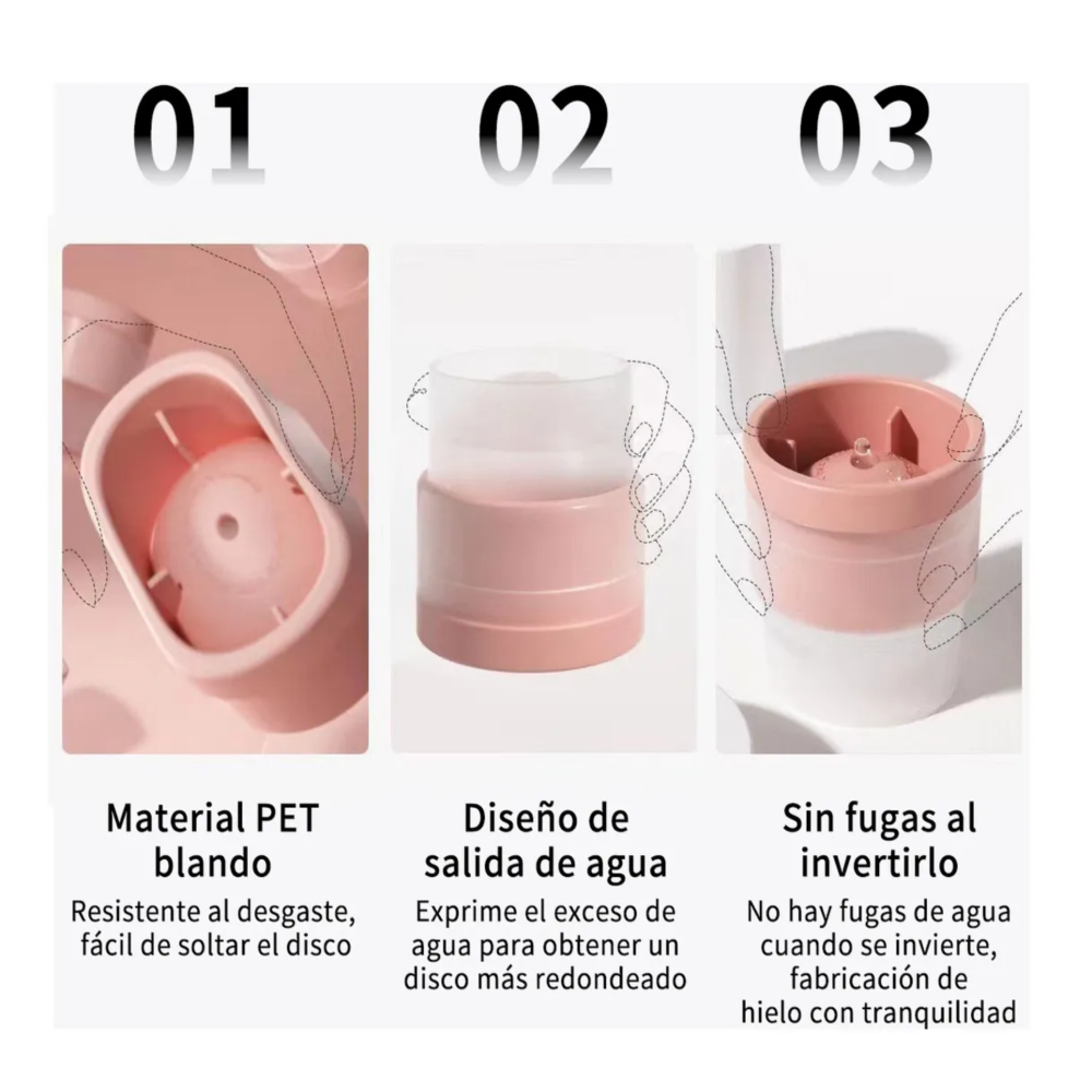 Foto 4 pulgar | Molde para Hielos Belug con Tapa 3 Piezas