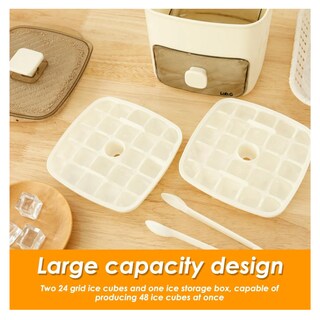 Foto 5 | Cubo De Cubitos De Hielo De Doble Capa Con Clip Para Hielo Lab.g Beige