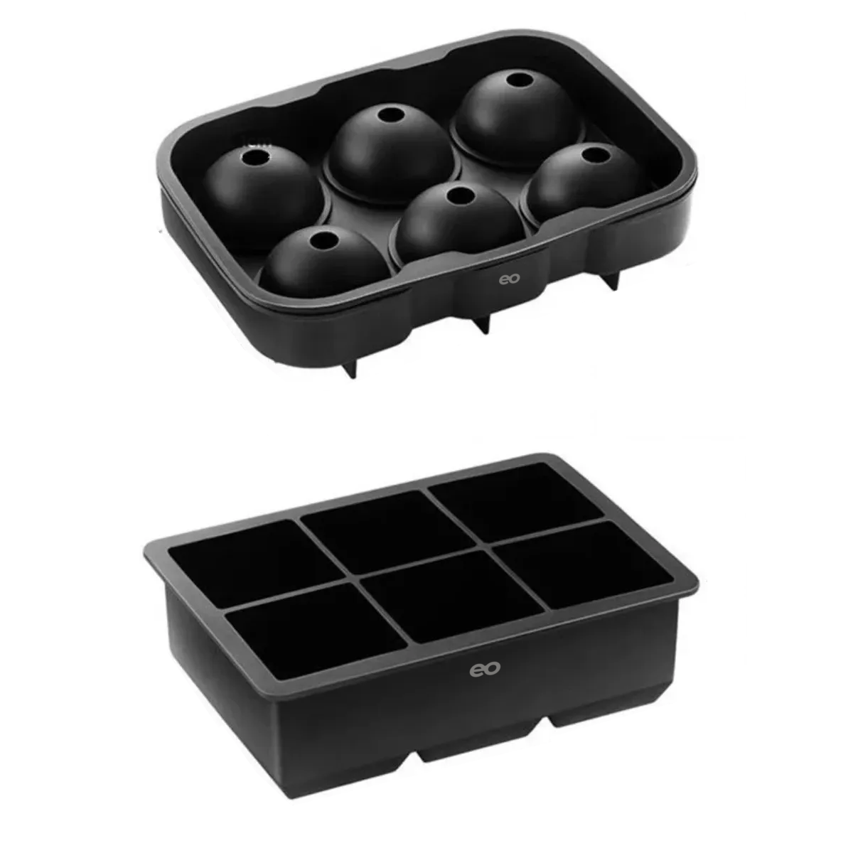 Foto 1 | Molde Para Hielo Esferas Y Cubos Grandes 2 Piezas Eo Safe Imports Esi-20668 Negro
