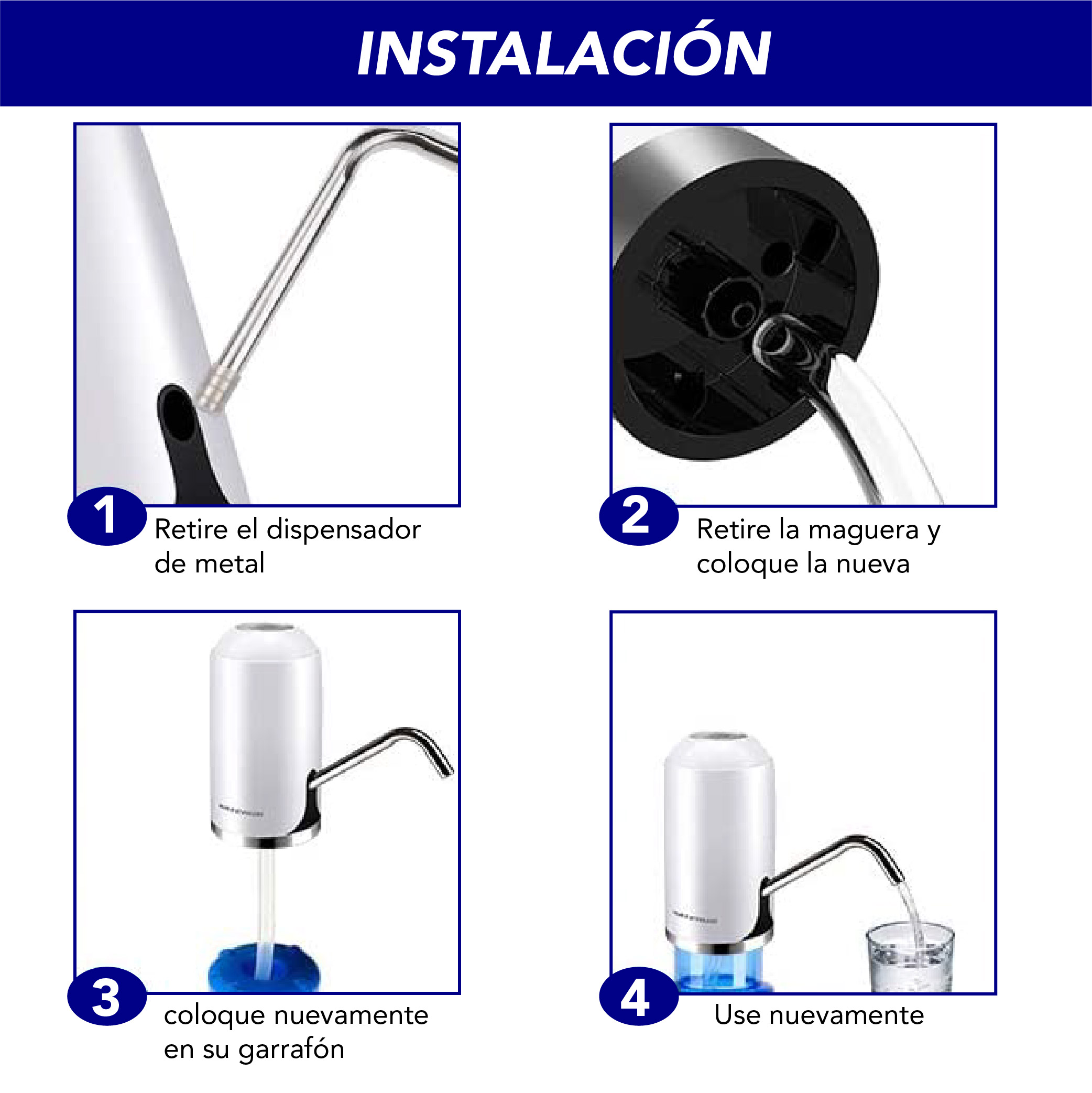Foto 8 pulgar | Manguera De Silicona P/dispensador Usb De Agua 2 Piezas 50cm