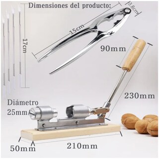 Foto 2 | Cascanueces Acero Para Quebrador Y Pelador De Nueces 6 Pzs Eo Safe Imports Esi-20354 Plata