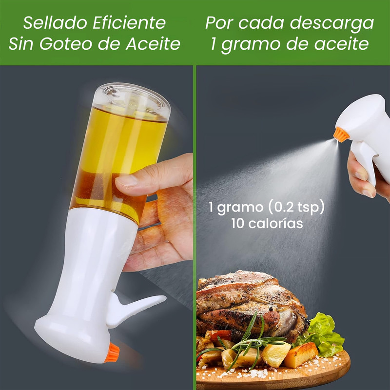 Foto 6 pulgar | Rociador de Aceite de Vidrio Hiperware 200 ml con Brocha