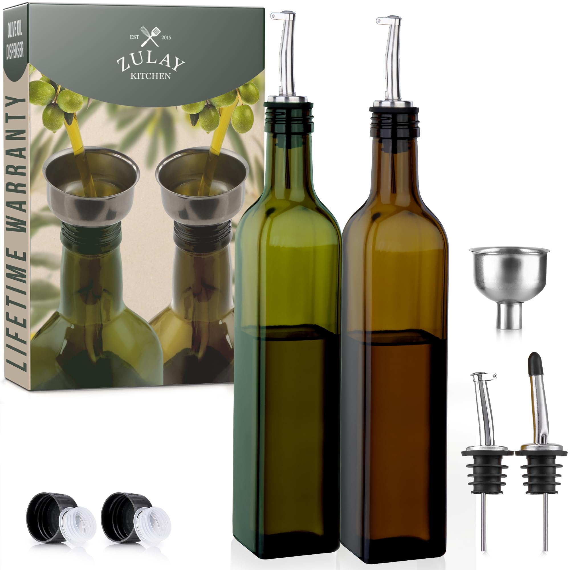 Foto 2 pulgar | Botella Dispensadora de Aceite Zulay 500 Ml 2 Piezas - Venta Internacional