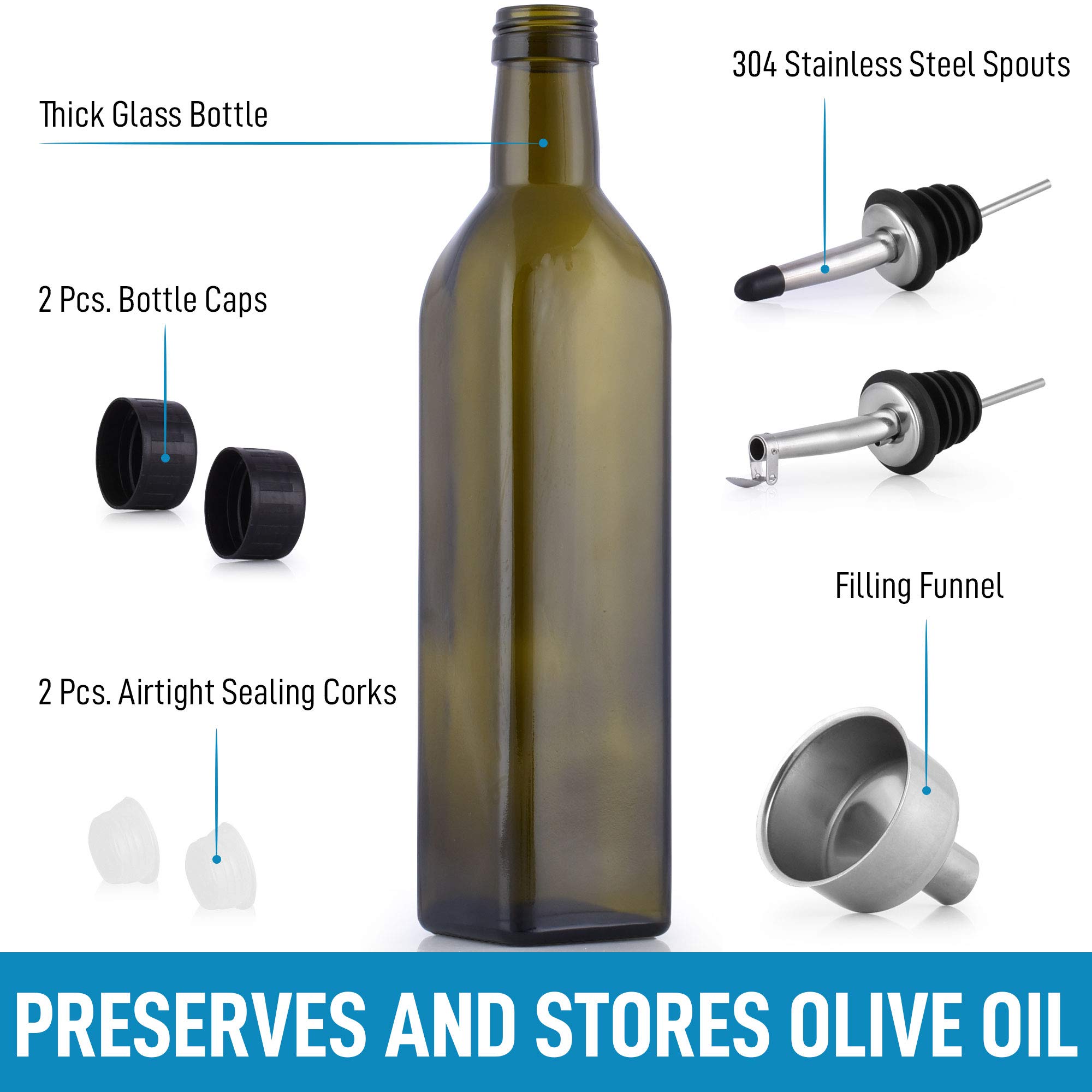 Foto 4 pulgar | Botella Dispensadora de Aceite Zulay Kitchen 500 ml - Venta Internacional