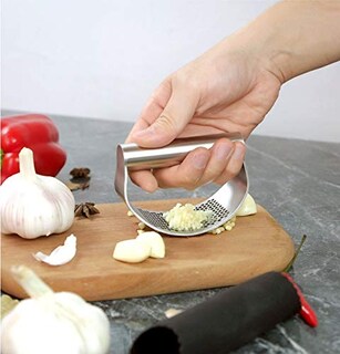 Foto 3 | Trituradora Basculante De Acero Inoxidable Garlic Press Con Cepillo De Limpieza - Venta Internacional.