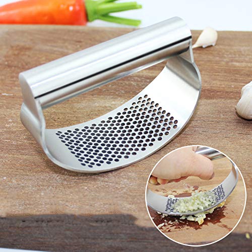 Foto 4 | Trituradora Basculante De Acero Inoxidable Garlic Press Con Cepillo De Limpieza - Venta Internacional.
