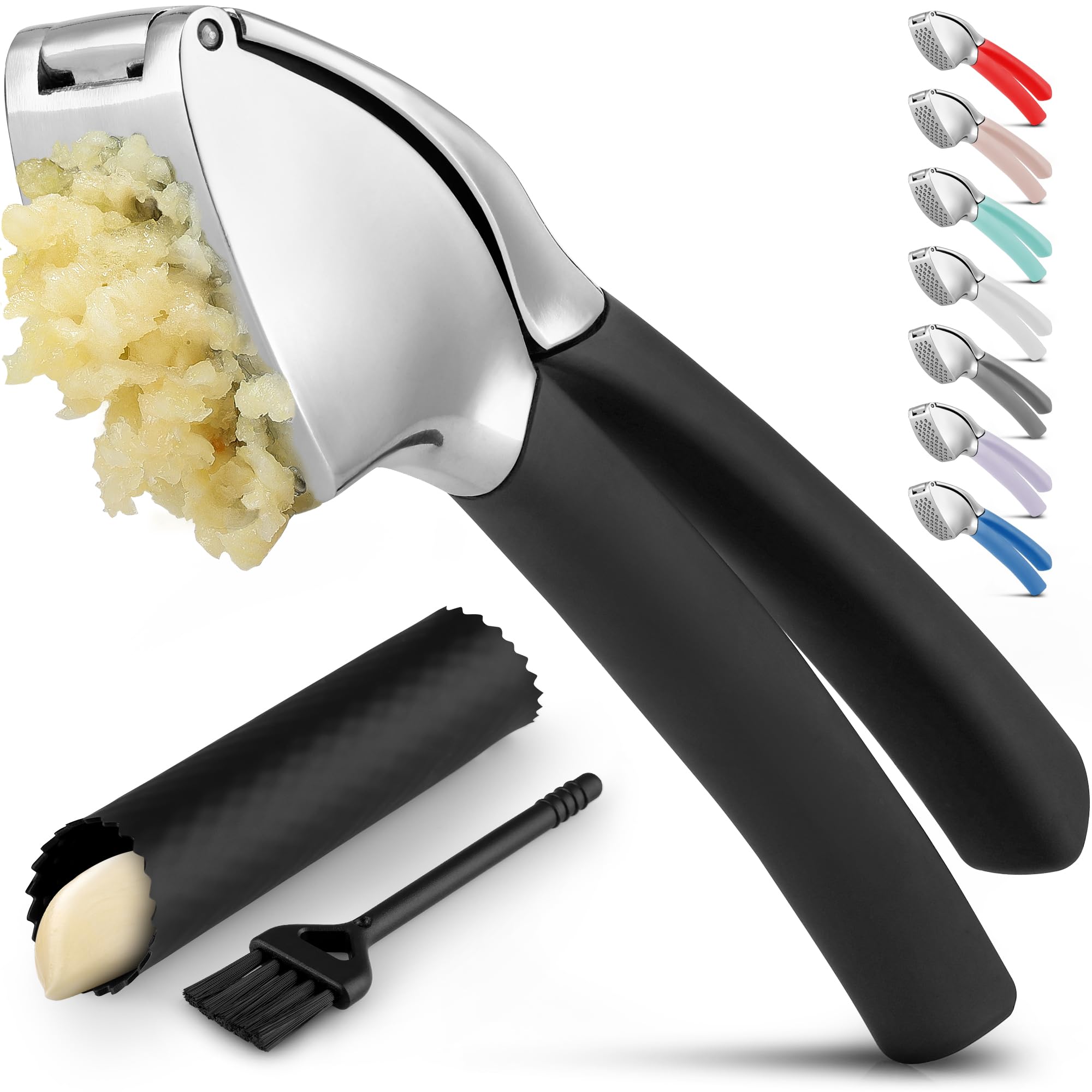 Foto 1 | Exprimidor De Ajo Zulay Comfort Grip Con Pelador Y Cepillo - Venta Internacional.
