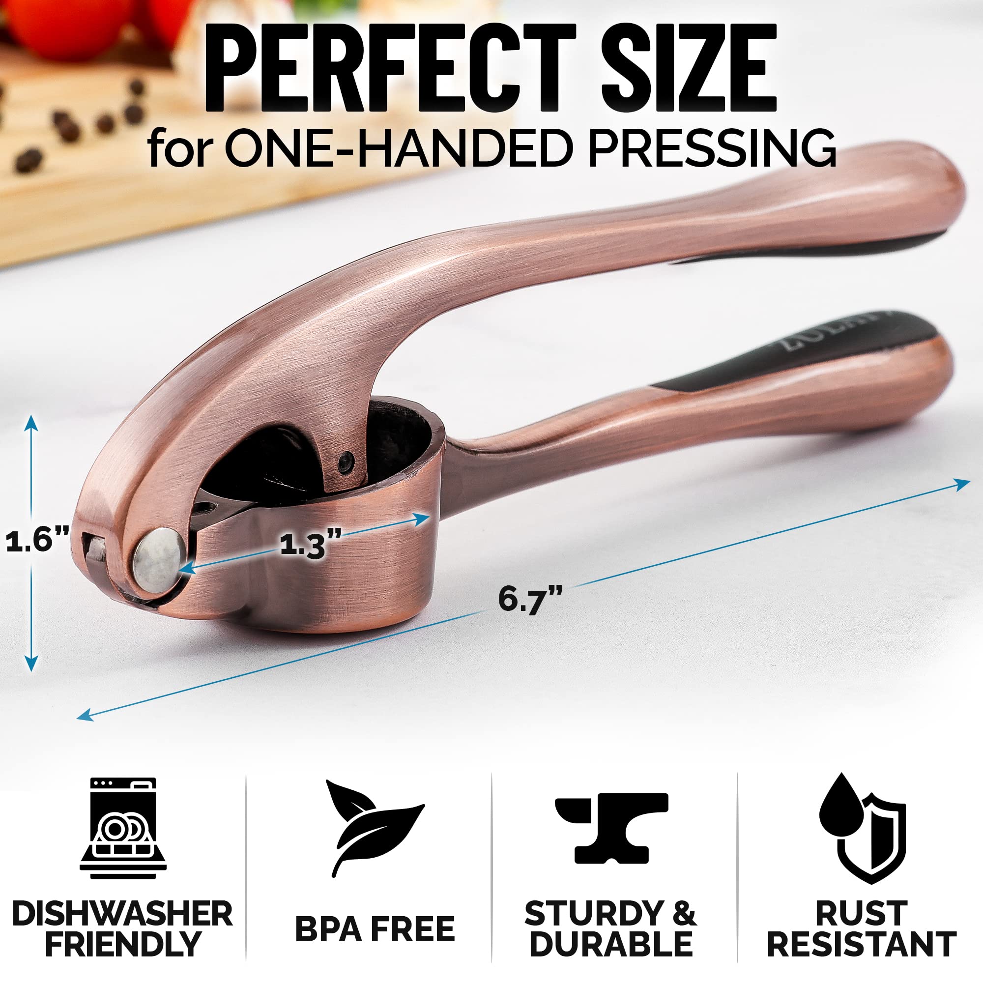 Foto 4 pulgar | Exprimidor De Ajo Zulay Kitchen Premium, Duradero, Con Mango Suave - Venta Internacional.