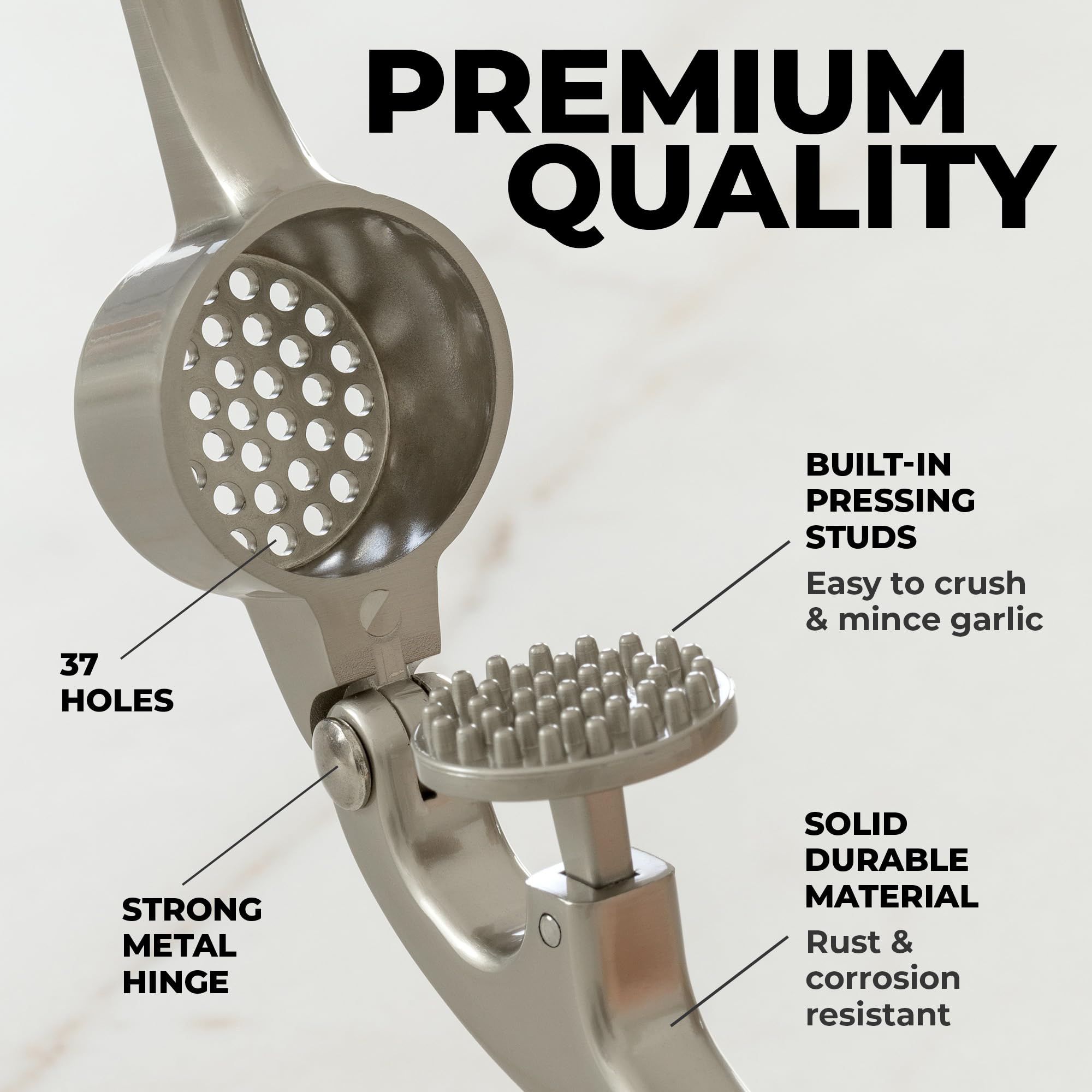 Foto 4 pulgar | Exprimidor De Ajos Zulay Kitchen Premium Durable Plateado - Venta Internacional.