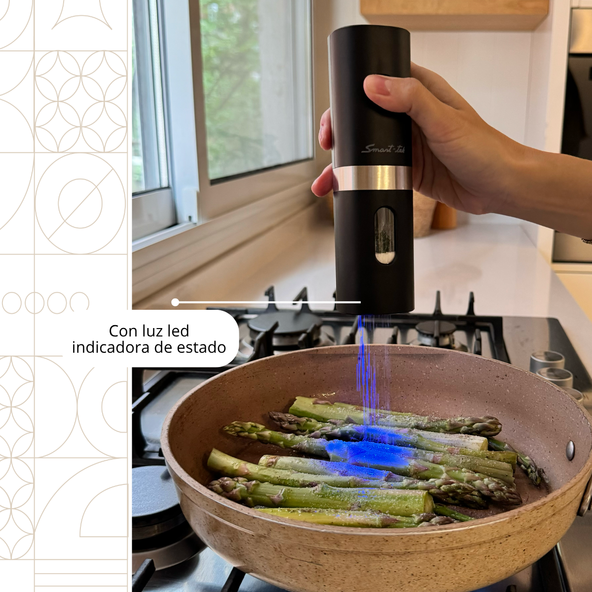 Foto 4 pulgar | Juego De Molinillo Eléctrico Sal Y Pimienta Automático Con Base Recargable Usb