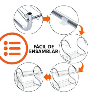 Foto 3 | Escurridor de Trastes Malubero de Acero Inoxidable