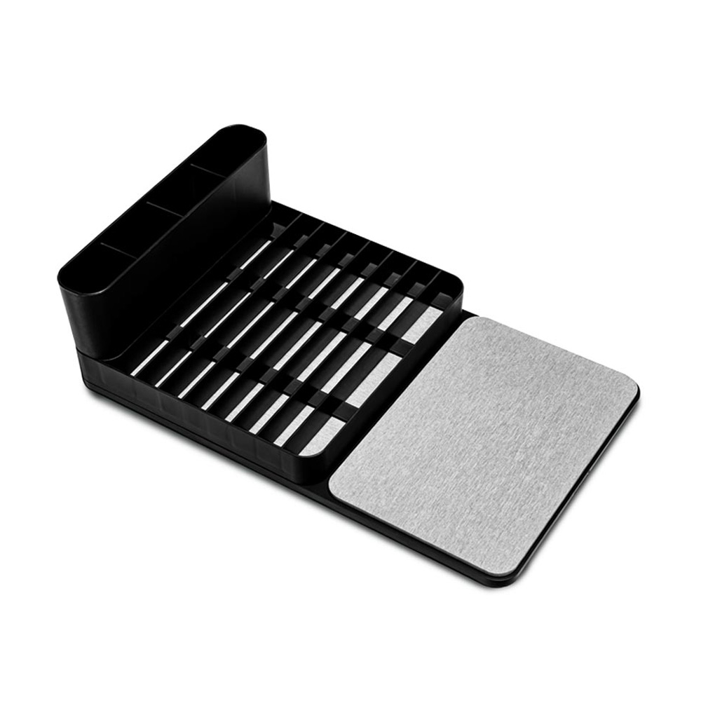 Escurridor de Platos con Minerales Acelerador de Secado Ms-011 color Negro