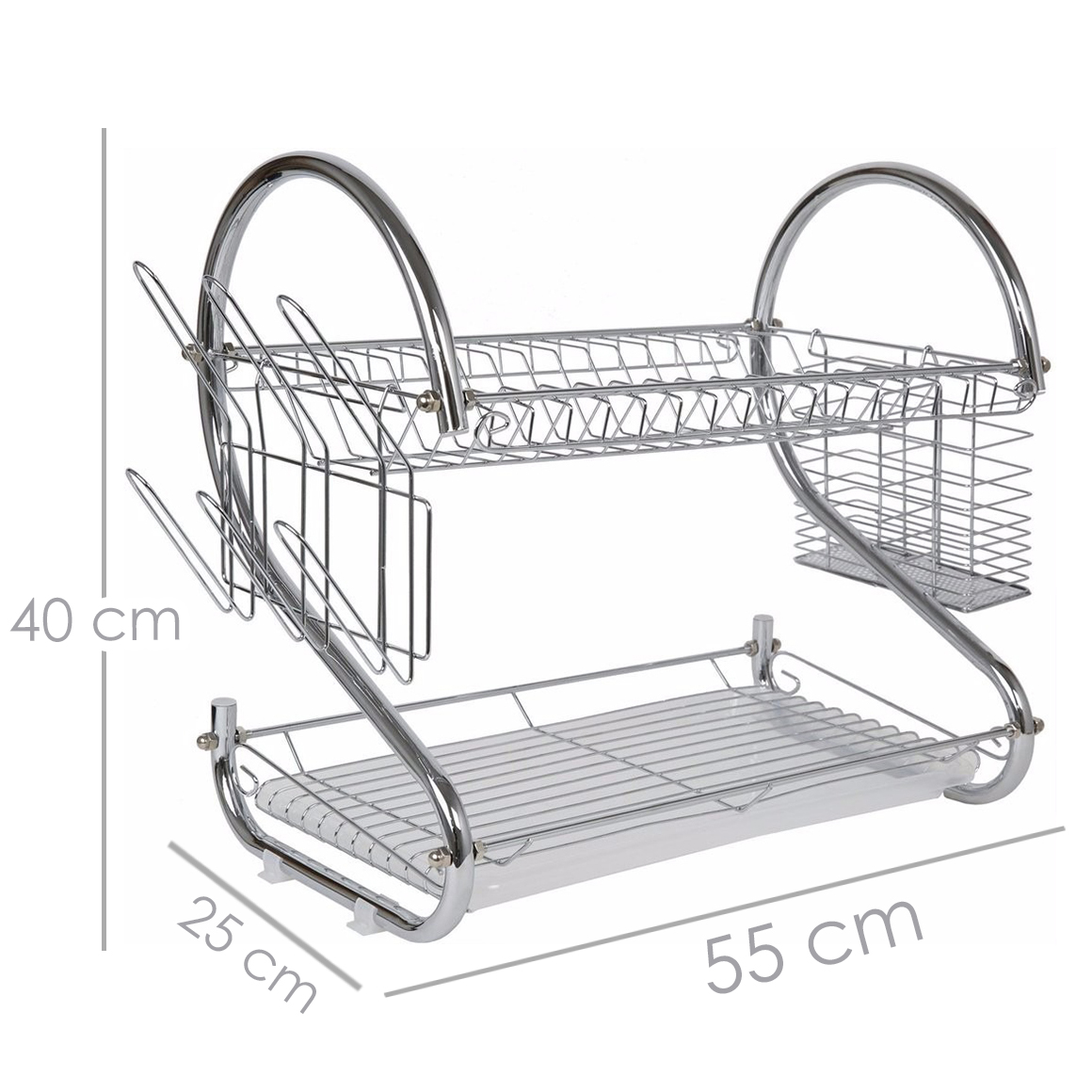 Foto 4 pulgar | Escurridor Aquila 2 Niveles 22''