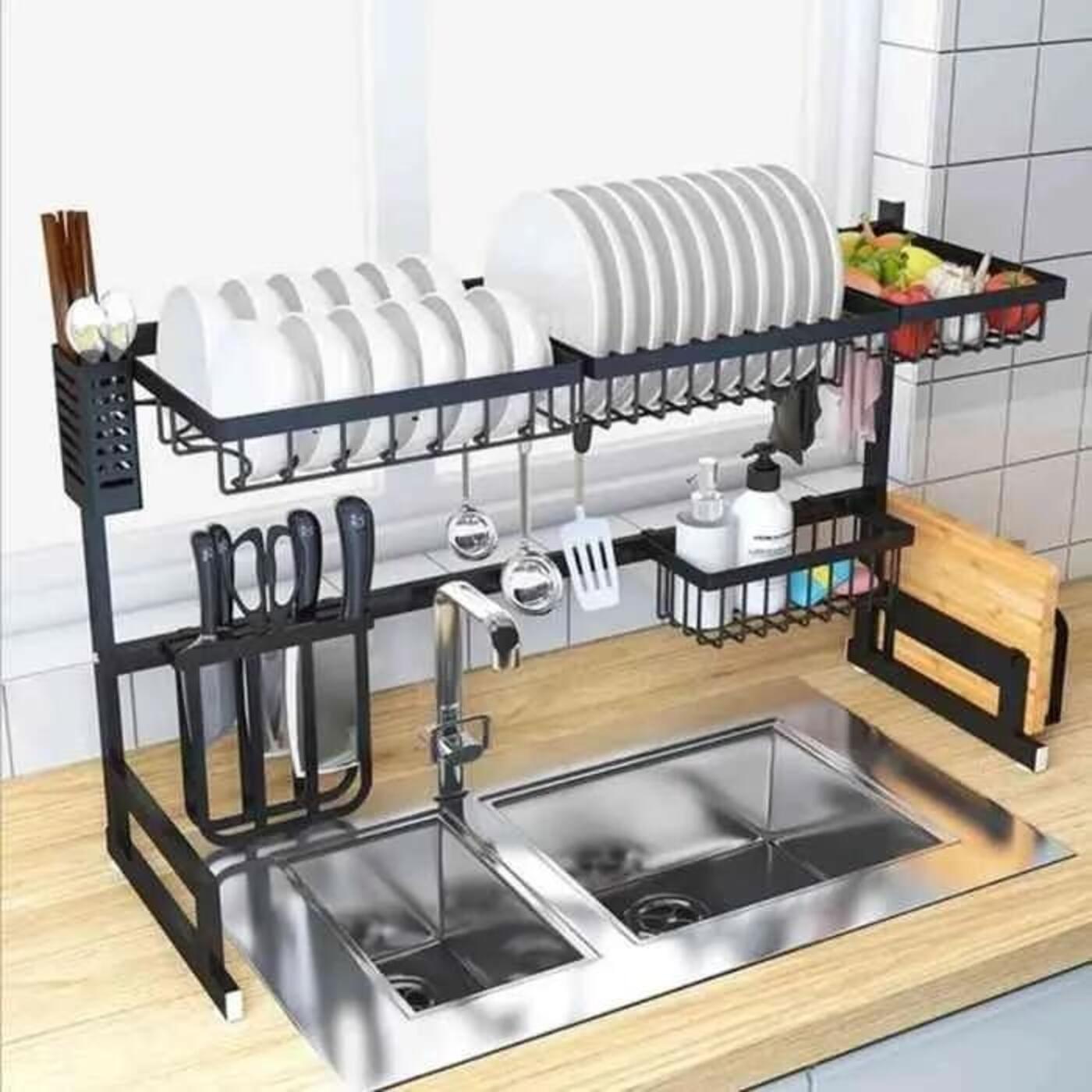 Foto 4 pulgar | Escurridor Trastes De Acero Inoxidable Fregadero Grande