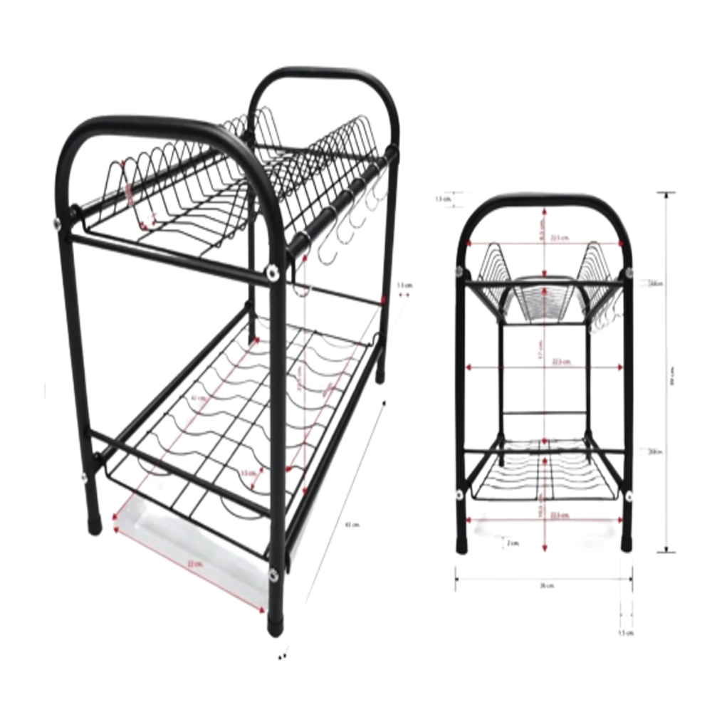 Foto 3 | Escurridor De Trastes Waashit 2 Niveles Charola Cocina