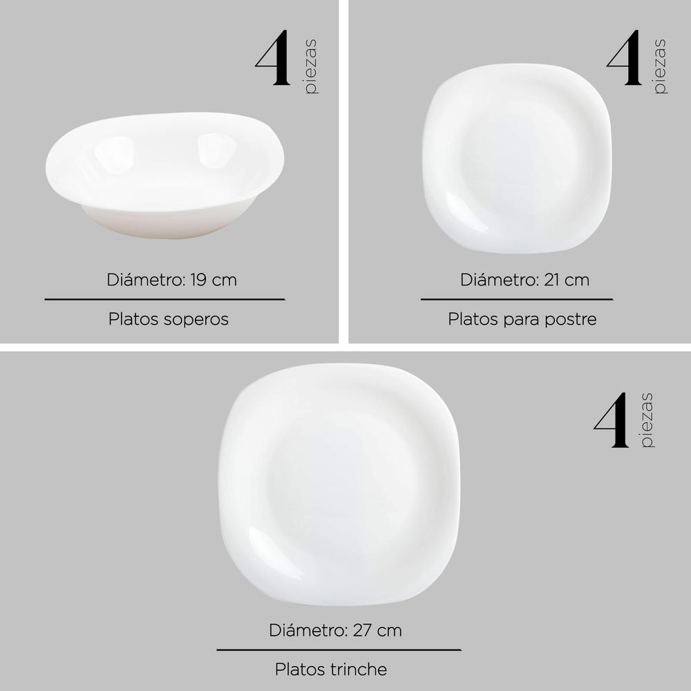 Foto 8 | Set ColorHome Escurridor para Trastes + Vajilla Opal Blanca 13 Piezas